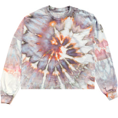 Snowdyed L/S Crop Tee (Galaxy)