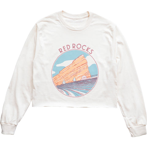 Red Rocks Colorado L/S Crop Tee